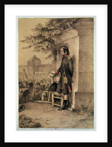 Napoleon I at the Siege of the Tuileries, 10th August 1792 by Nicolas Toussaint Charlet