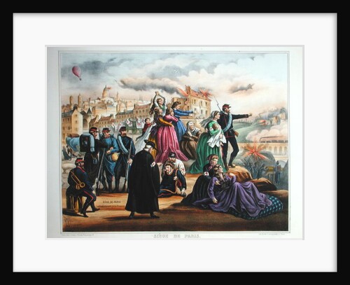 The Siege of Paris. Bombardment by the Prussians, 1870-71 by French School