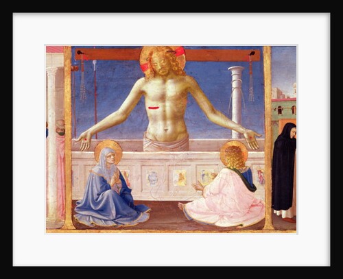 Christ Rising from his Tomb, detail of the predella panel of the Coronation of the Virgin, c.1430-32 by Fra (c.1387-1455) Angelico