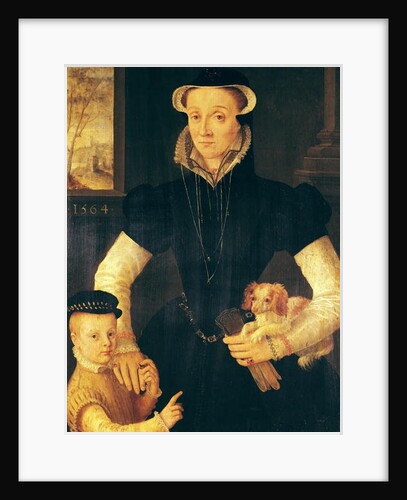 A Widow and her Son, 1564 by Anthonis van Dashorst (c.1519-1576/77) (attr.to) Mor