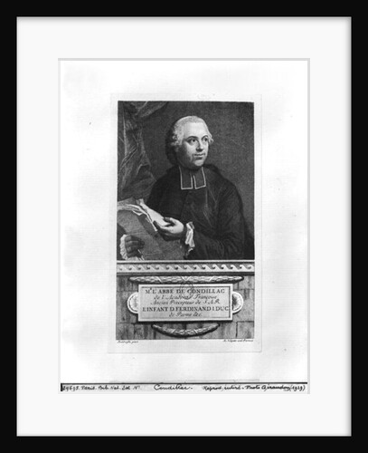 Etienne Bonnot de Condillac 2nd half 18th century by Giuseppe Baldrighi