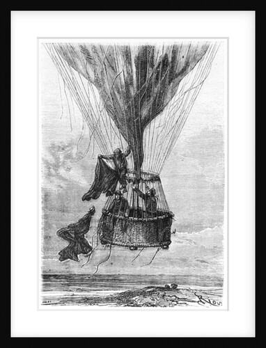 Three Men in a Gondola by Edouard Riou