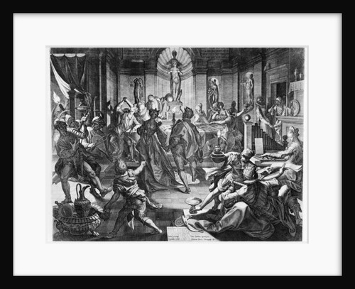 Celebration Scene, 1588 by Jean or Johann Sadeler