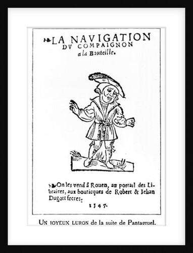 Illustration from 'Pantagruel' by Francois Rabelais reproduction of an edition of 1547 by (after) French School