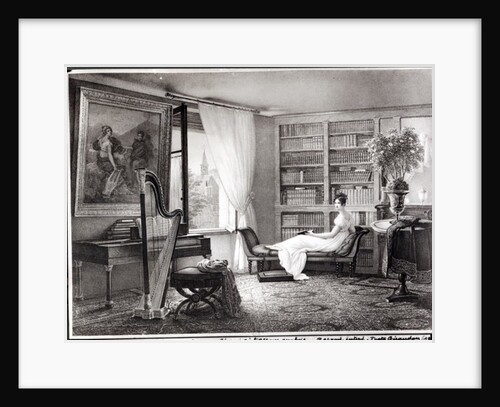 Madame Recamier at the Abbaye-aux-Bois, 1810-44 by Francois Louis Dejuinne