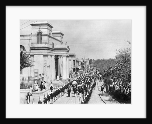 Military Parade, Saint-Louis, Senegal, c.1900 by French Photographer