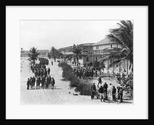 Senegalese soldiers barracks in N'Dartout, c.1900 by French Photographer