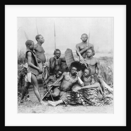 Warriors, Belgian Congo, 1894 by French Photographer