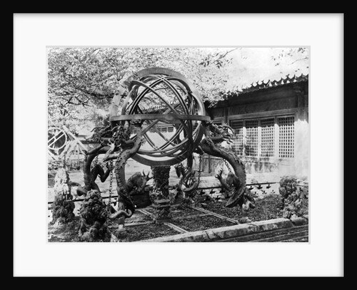 Astronomical instruments at the Imperial Observatory, Peking, China, c.1900 by French Photographer