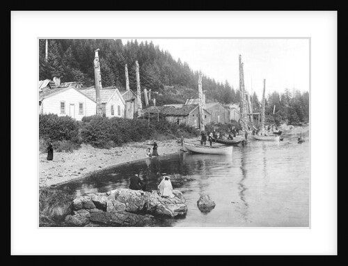 Village in Alaska, c.1900 by American Photographer