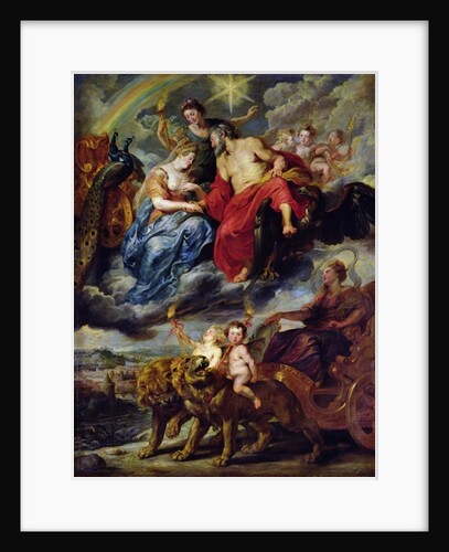 The Medici Cycle: Meeting of Henri IV and Marie de Medici at Lyon on 9th September 1600, 1621-25 by Peter Paul Rubens