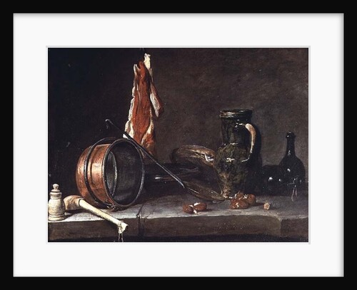 Still life: Feast Day Menu, 1731 by Jean-Baptiste Simeon Chardin