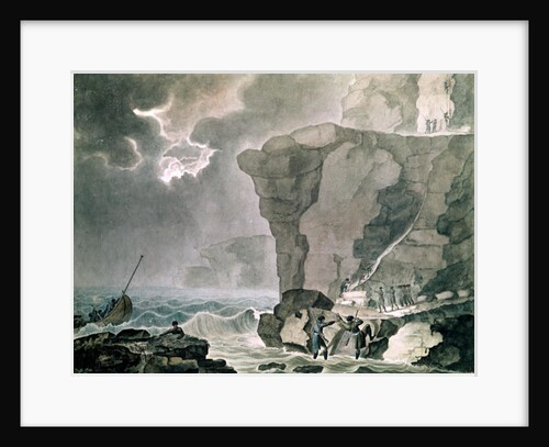 Landing of the Conspirators in the Cadoudal Affair at the Cliff of Biville near Dieppe, 16th January 1804 by Armand de Polignac