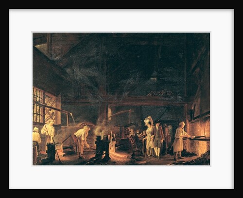 Interior of a Forge, 1771 by Jean Baptiste Bernard Coclers