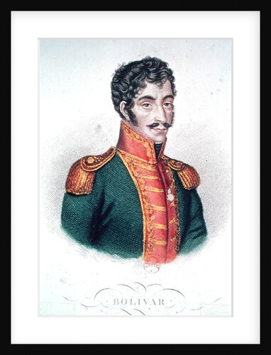 Portrait of Simon Bolivar by French School