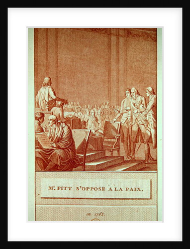 William Pitt the Elder Opposing the Peace of 1762 by Le Jeune