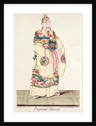 Chinese Emperor in Ceremonial Costume by Pierre Giffart