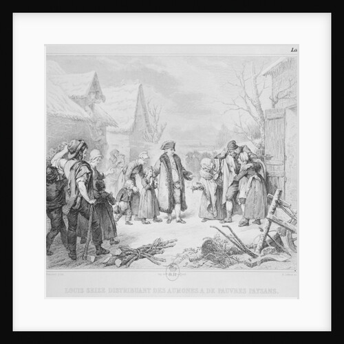 Louis XVI Distributing Alms to the Peasants in 1788 by Louis Hersent