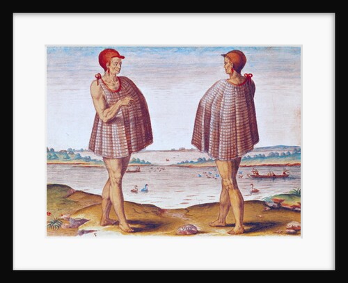 A Priest from Secoton in Virginia by Jacques Le Moyne