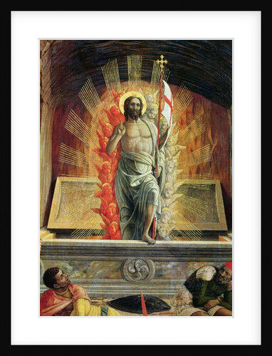 The Resurrection, right hand predella panel from the Altarpiece of St. Zeno of Verona, 1456-60 by Andrea Mantegna