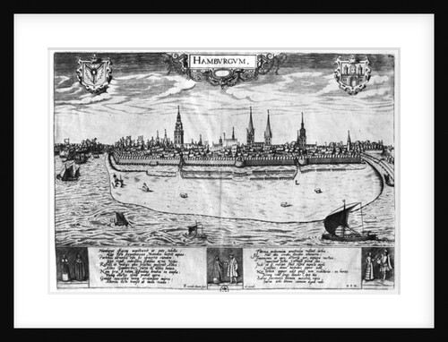 View of Hamburg by Peter van der Doort