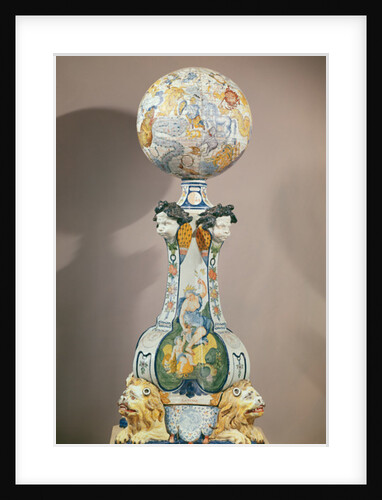 Celestial sphere on a pedestal with four lions, 1725 by Pierre Chapelle