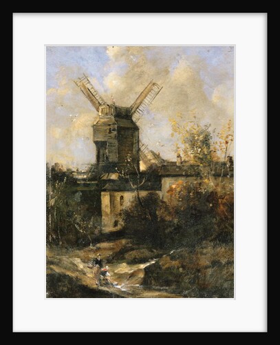 The Moulin de la Galette, Montmartre, 1861 by Antoine Vollon