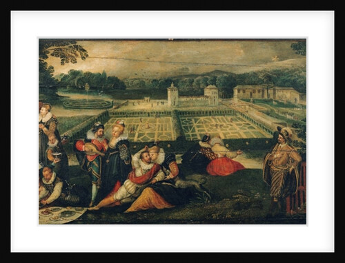 A Picnic in a Park by Flemish School