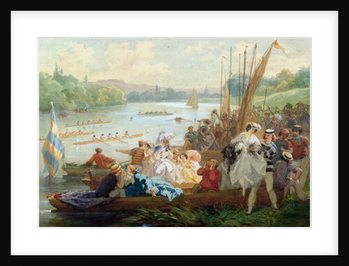 A Regatta at Asnieres during the Second Empire by Antony Paul Emile Morlon