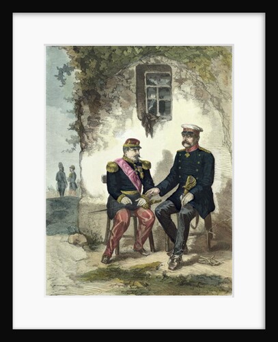 Meeting between Otto von Bismarck and Napoleon III at Donchery, 2nd September 1870 by German School