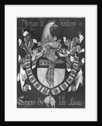 Coat of Arms of Jehan de Villers, Seigneur of Lille Adam, 3rd Chapter of the Order of the Golden Fleece, Dijon, 1430 by Flemish School