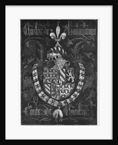 Coat of Arms of Charles de Bourgogne Count of Charolais, 3rd Chapter of the Order of the Golden Fleece, Dijon, 1433 by Flemish School
