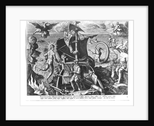 Ferdinand Magellan on board his caravel, 1522 by Jan van der (1523-1605) (after) Straet