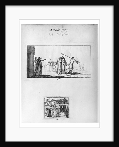 Destruction of Port-Royal des Champs and arrest of the nuns on 29th October 1709 by French School