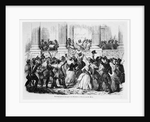 Palace of the Princes of Prussia in Berlin on 20th March 1848 by German School