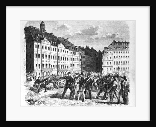 Uprising in Dresden on 6th March 1848 by German School