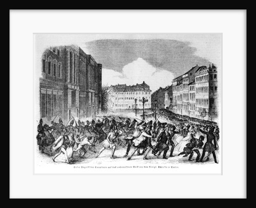 Insurrection in Berlin in April 1848 by German School
