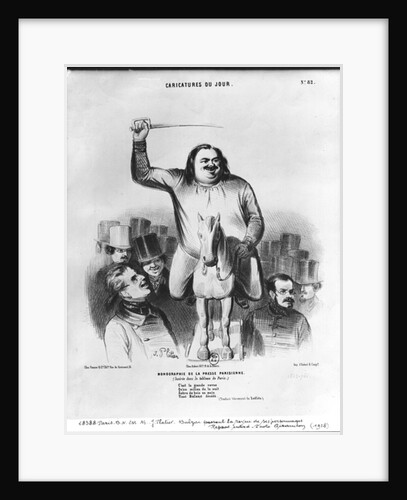 Honore de Balzac passing in review his characters by French School