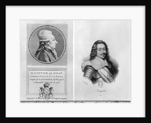 Portrait of Marie Francois Gontier de Biran by Francois Godefroy