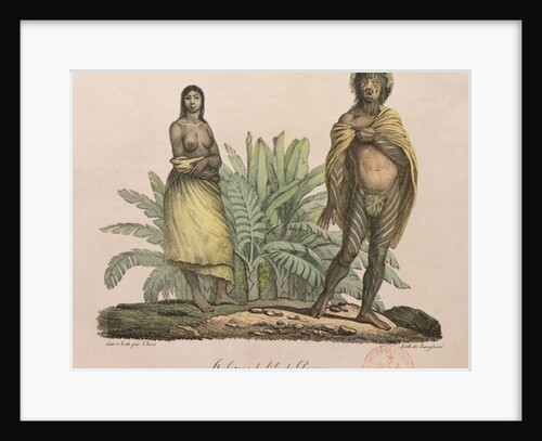 Inhabitants of Easter Island, 1822 by Ludwig Choris