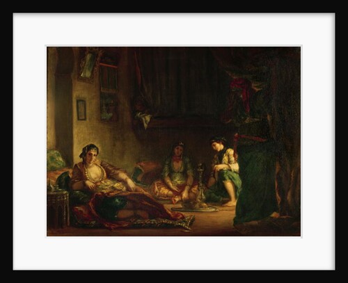 The Women of Algiers in their Harem, 1847-49 by Ferdinand Victor Eugene Delacroix