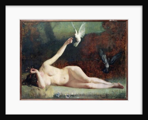 Woman with Pigeons, c.1883 by Ernst Philippe Zacharie