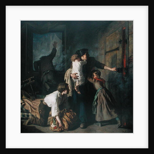 The Fire, 1850 by Alexandre Antigna