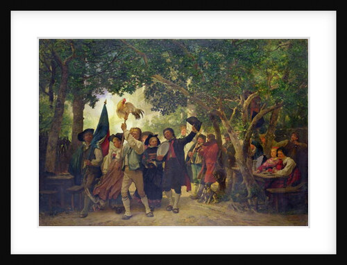 The Winner of the Cock Dance, 1871 by Gustave Brion