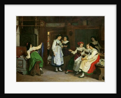 A Wedding in Lower Alsace by Camille Alfred Pabst