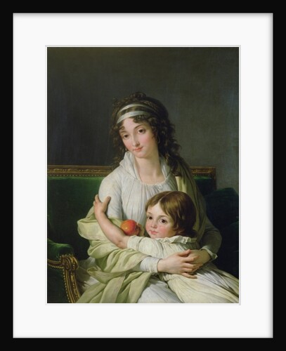 Portrait presumed to be Madame Jeanne-Justine Boyer-Fonfrede and her son, Henri by Francois Andre Vincent