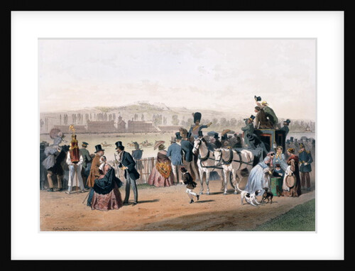 Racecourse at the Bois de Boulogne by Eugene Charles Francois Guerard