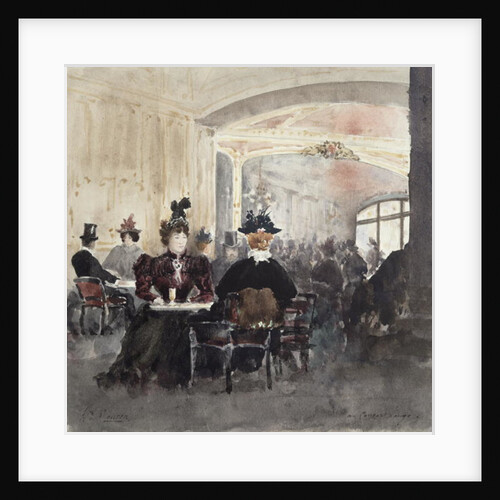Interior of the Concert Rouge by Henri Laurent Mouren