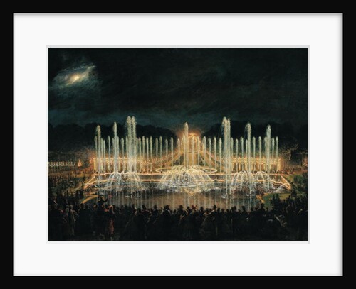 Illuminated Fountain Display in the Bassin de Neptune in Honour of Prince Francisco de Assisi de Bourbon 21st August 1864 by Eugene-Louis Lami