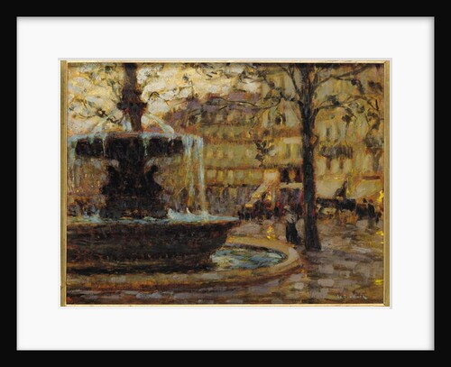 La fontaine, Paris, 1904 by Henri Eugene Augustin Le Sidaner